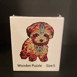 Wooden Puzzle Dog shaped